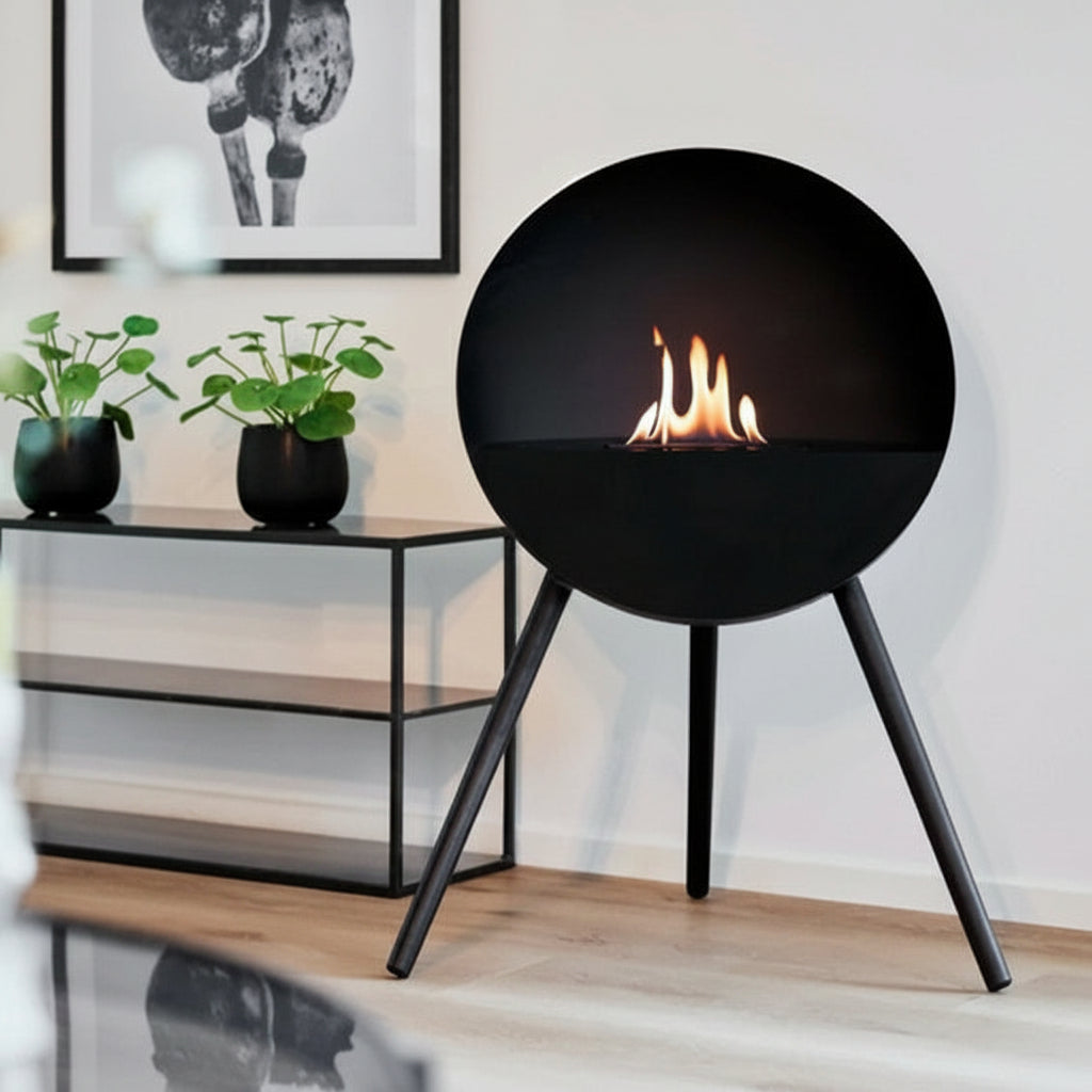 Gulvstående Biopejs (Sort)