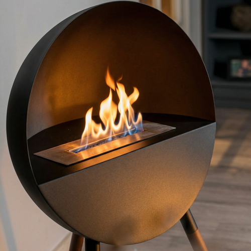 Gulvstående Biopejs (Sort)